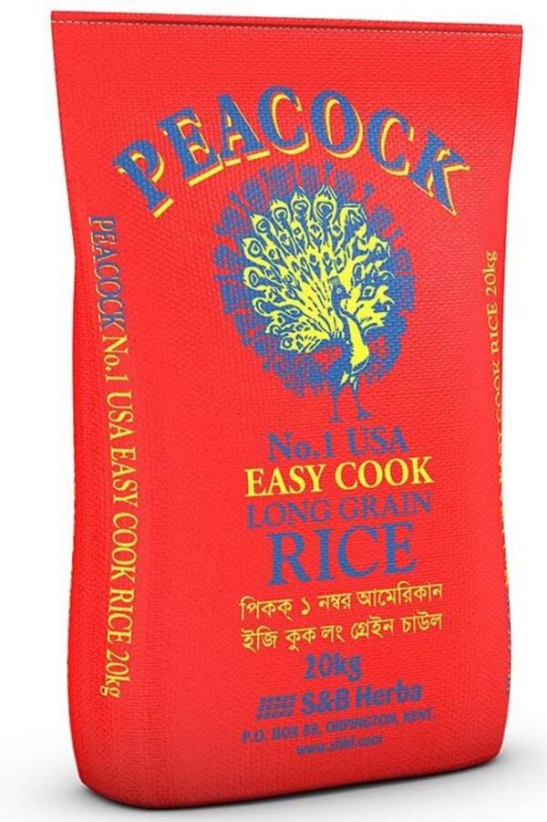 peacock_rice PEACOCK EASYCOOK RICE 5KG