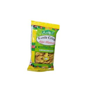 ASIKO EXOTIC PLANTAIN CHIPS - GREEN & RED 75G